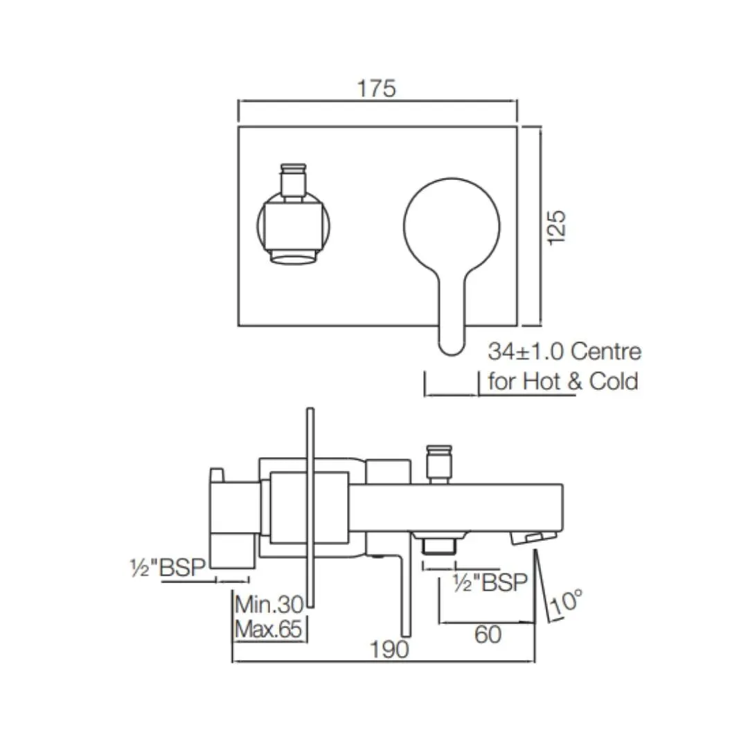 Jaquar 2 way diverter Fusion high flow FUS-CHR-29137 Chrome - image 2