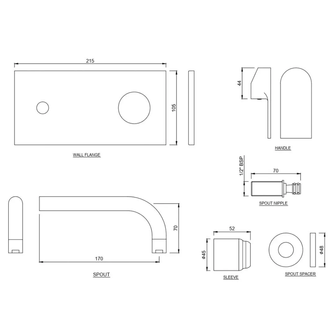 Jaquar wall mounted basin mixer Fusion FUS-CHR-29233NK Chrome - image 2