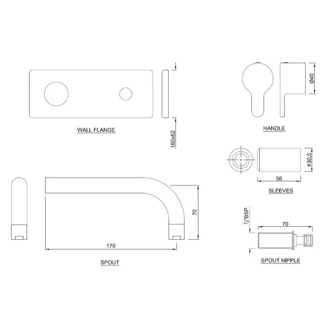 Jaquar wall mounted basin tap Fusion FUS-CHR-29441K Chrome - image 2