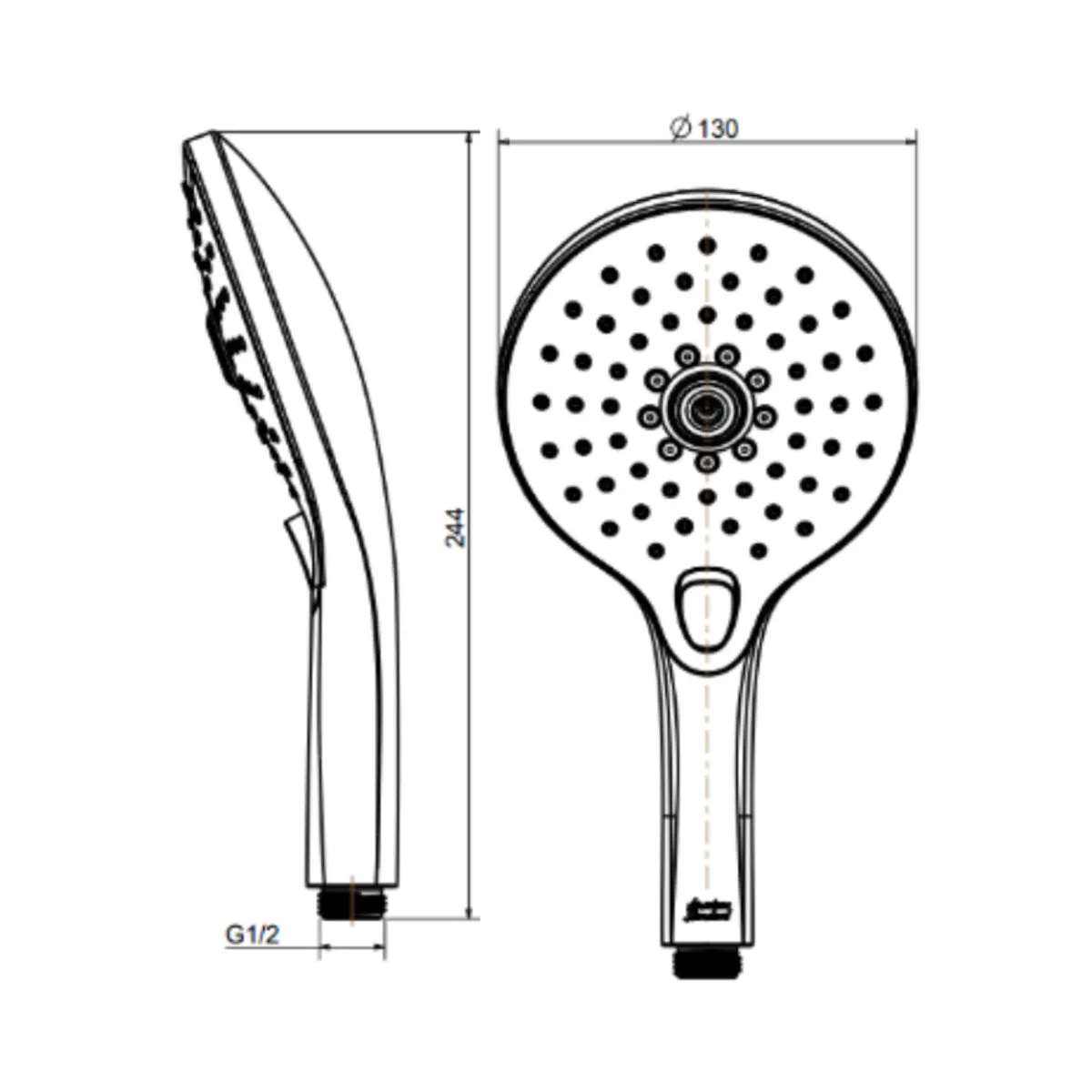American Standard multi flow hand shower F40017-CHADY F40017-CHADY Chrome - image 2