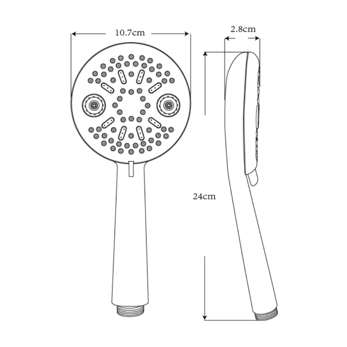 Parryware multi flow hand shower T9863A1 T9863A1 Chrome - image 2