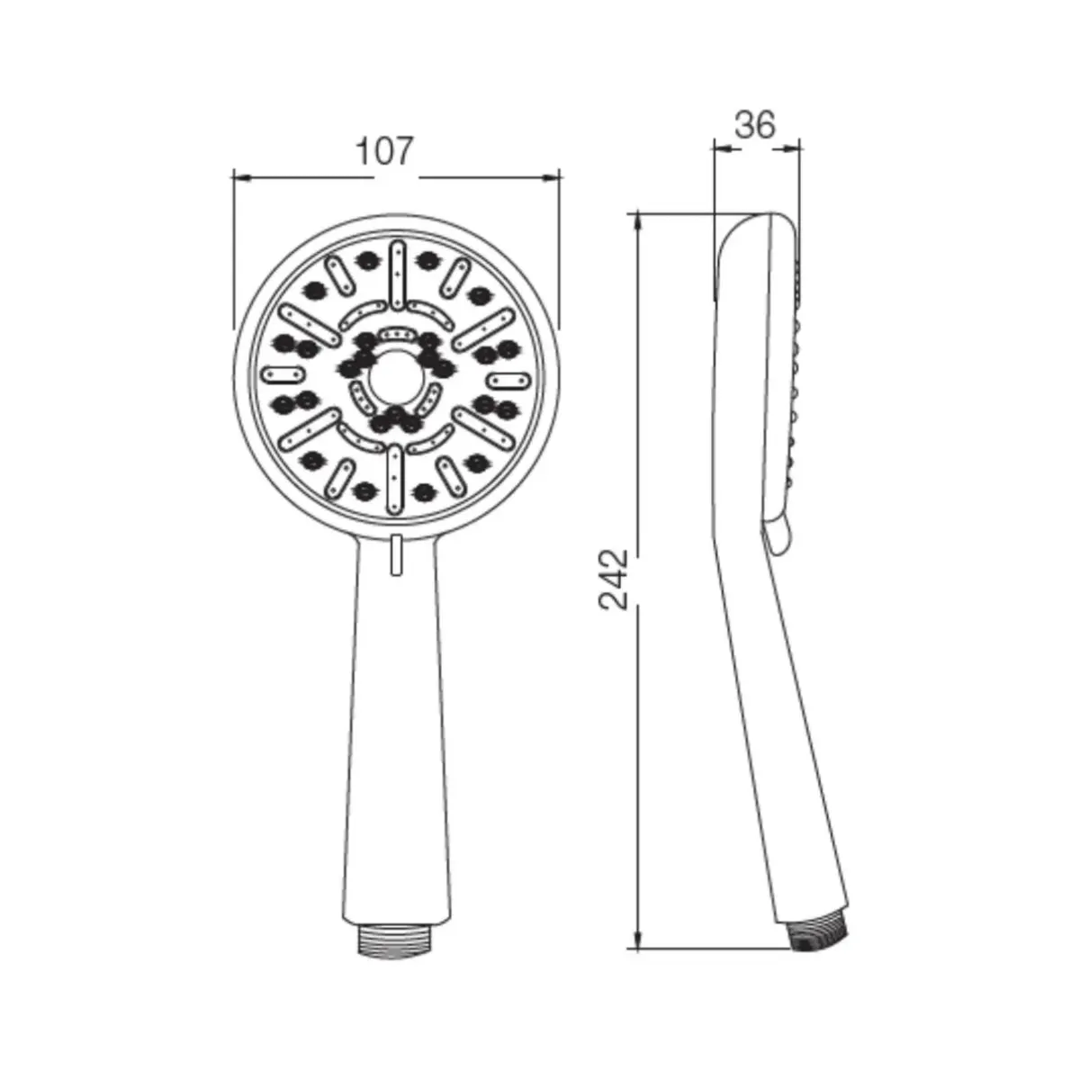 Parryware multi flow hand shower T9865A1 T9865A1 Black Chrome - image 2