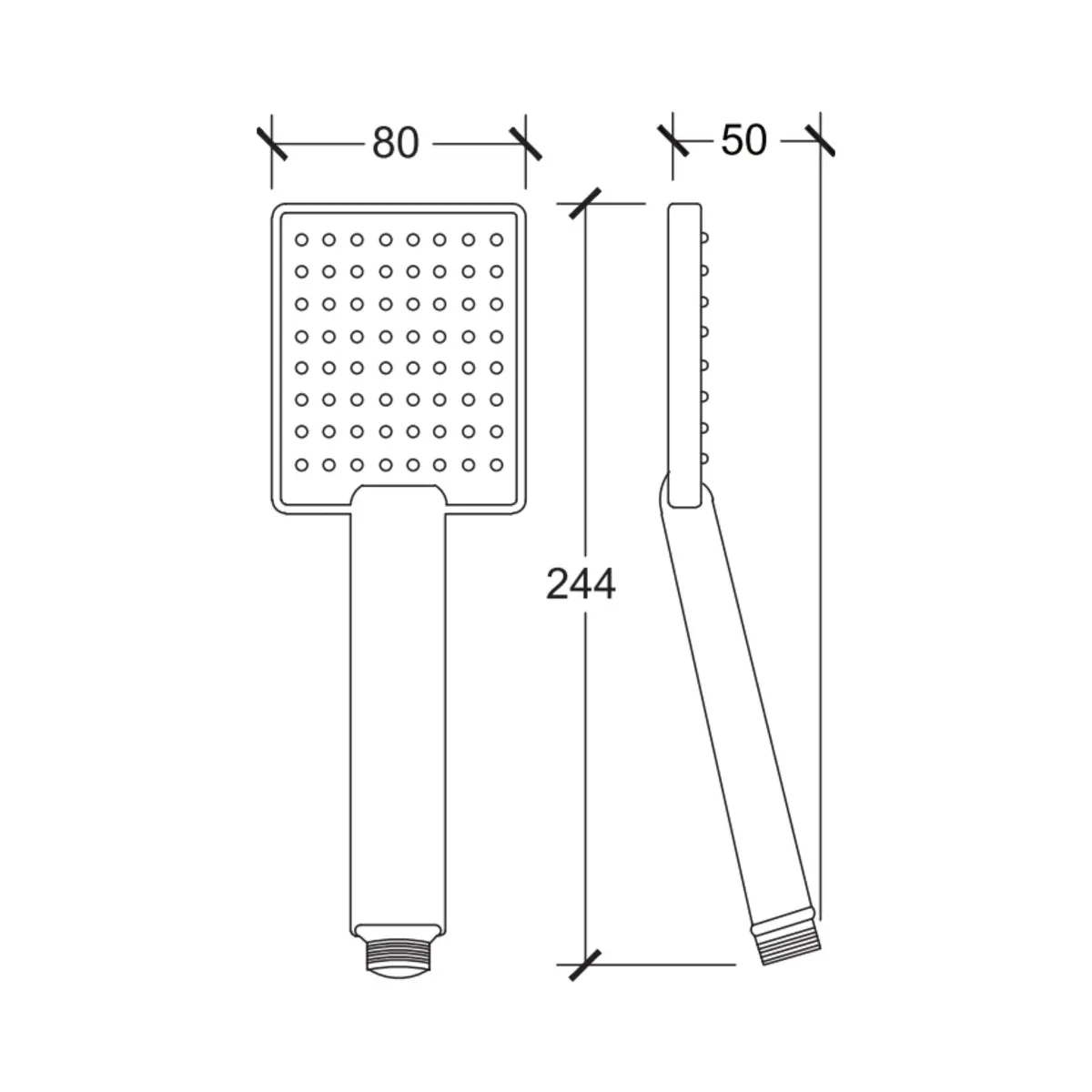 Parryware single flow hand shower T9871A1 T9871A1 Chrome - image 2