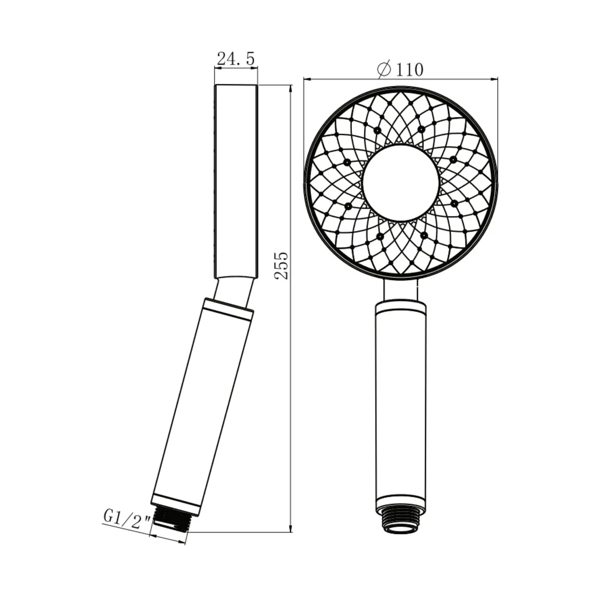 Parryware multi flow hand shower T9872A1 T9872A1 Chrome - image 2