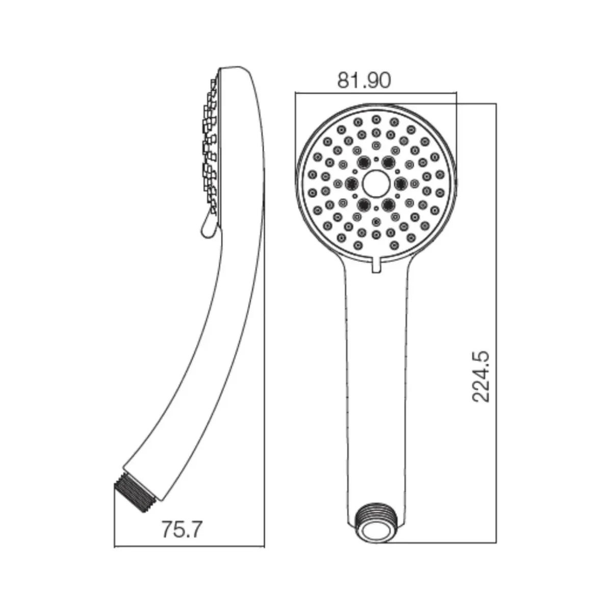 Parryware multi flow hand shower T9982A1 T9982A1 Chrome - image 2