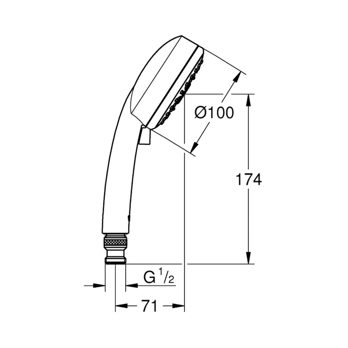 Grohe multi flow hand showers tempesta 27573ALC 27573ALC Brushed Hard Graphite - image 4