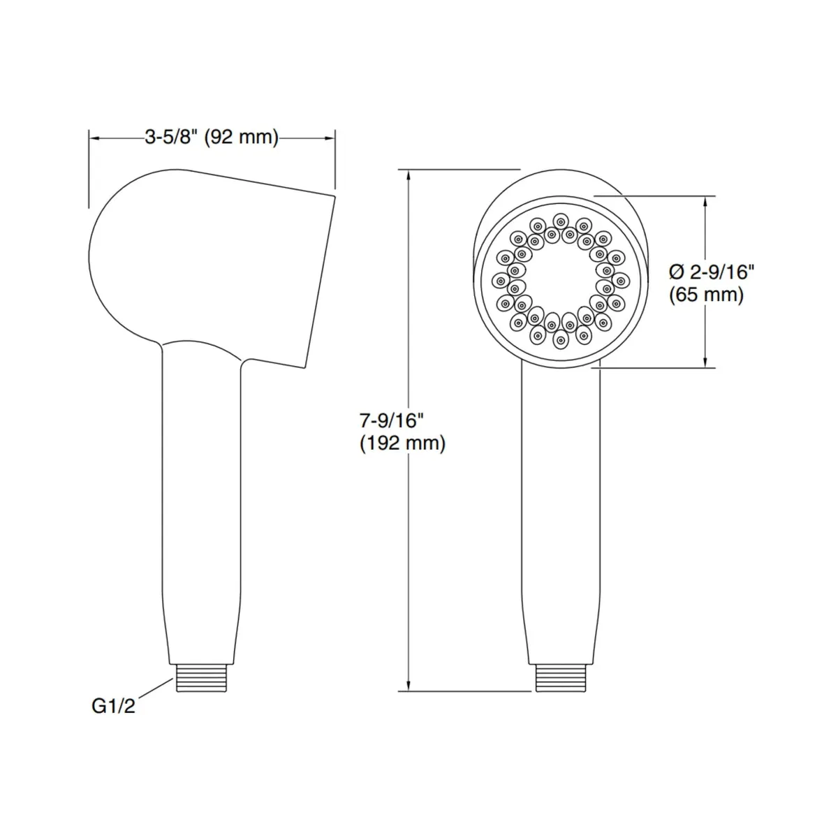 Kohler multi flow hand shower statement 28695IN-BL 28695IN-BL Matte Black - image 2