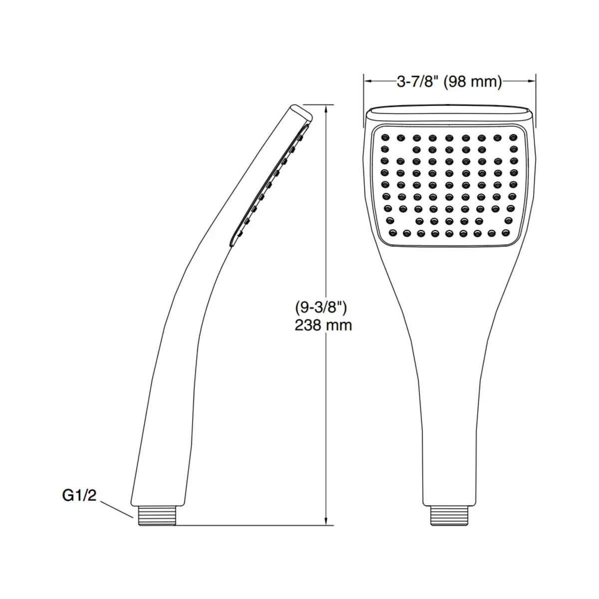 Kohler single flow hand shower spatula 98445IN-BL 98445IN-BL Black Matt - image 2