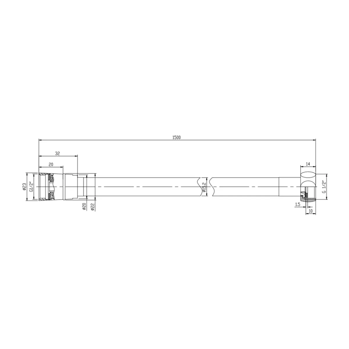 American Standard shower fitting flexible hose FFAS9127-000DA0BF0 FFAS9127-000DA0BF0 Warm Sunset - image 2