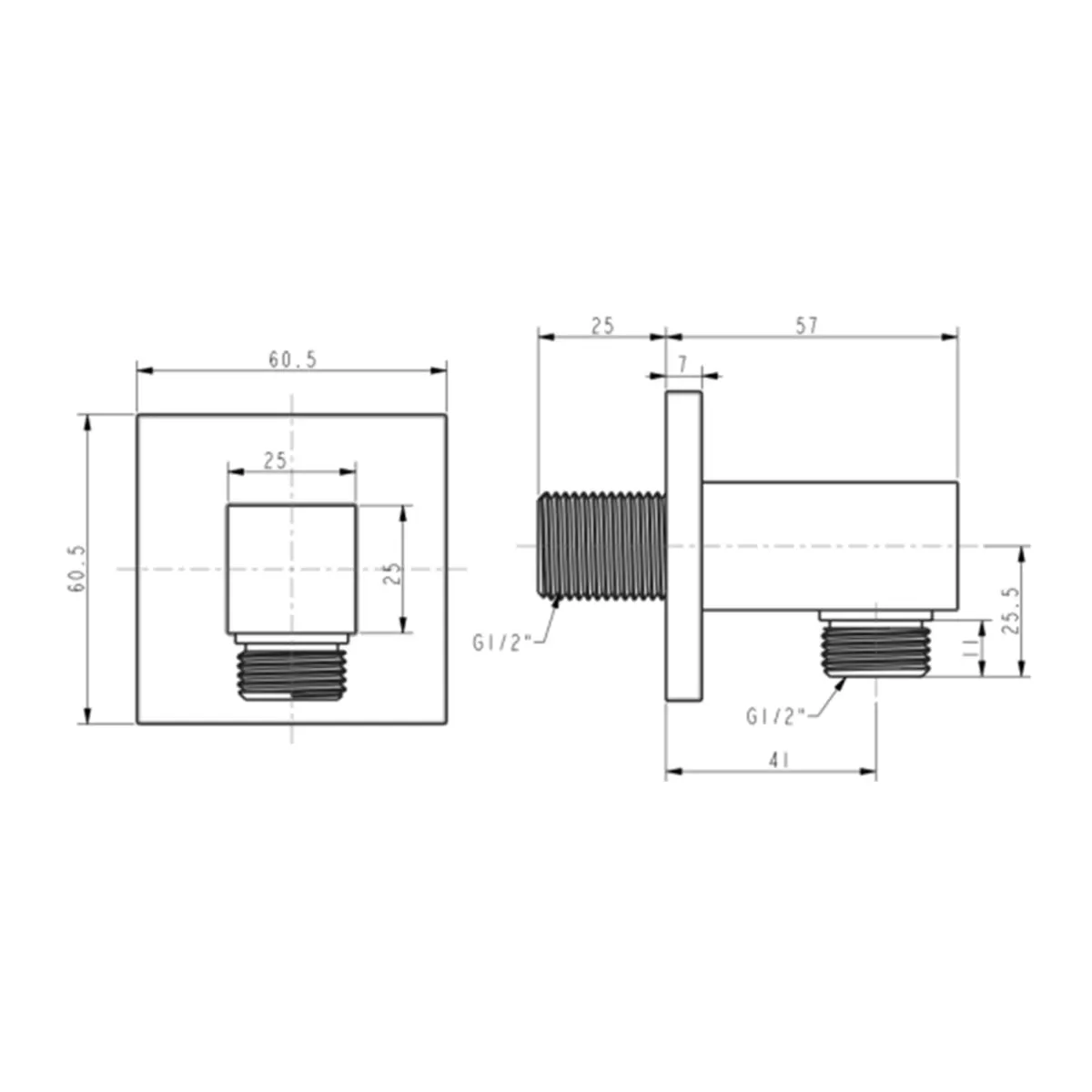 American Standard shower fitting wall outlets FFAS9142-000DA0BF0 FFAS9142-000DA0BF0 Warm Sunset - image 2