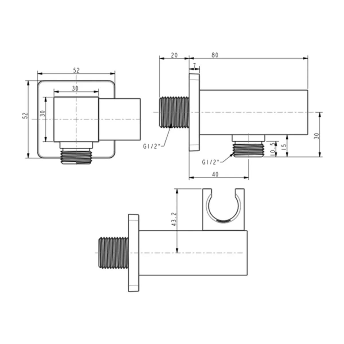 American Standard shower fitting wall outlets FFAS9143-000DA0BF0 FFAS9143-000DA0BF0 Warm Sunset - image 2