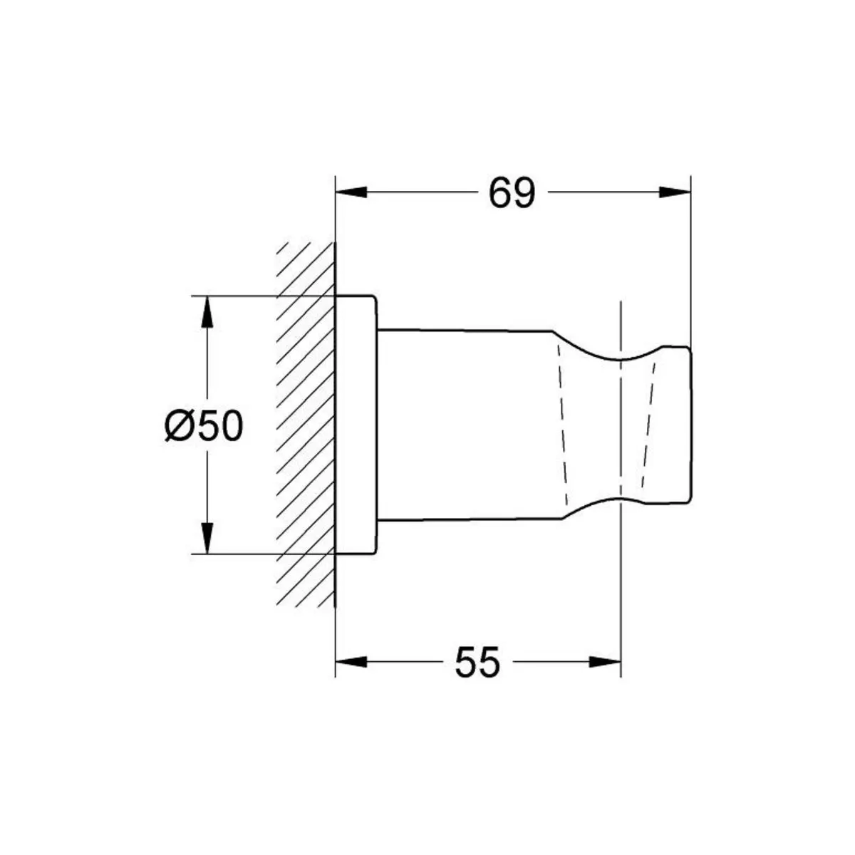 Grohe shower fitting wall bracket 27074GLC 27074GLC Cool Sunrise - image 3