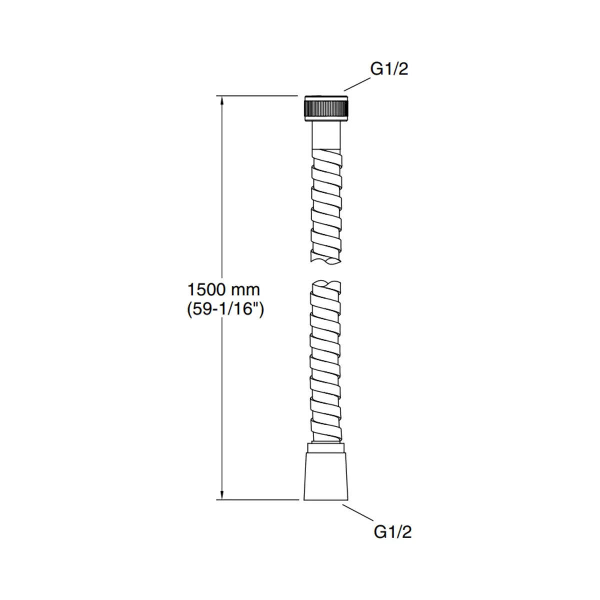 Kohler shower fitting flexible hose 12067IN-BV 12067IN-BV Brushed Bronze - image 2