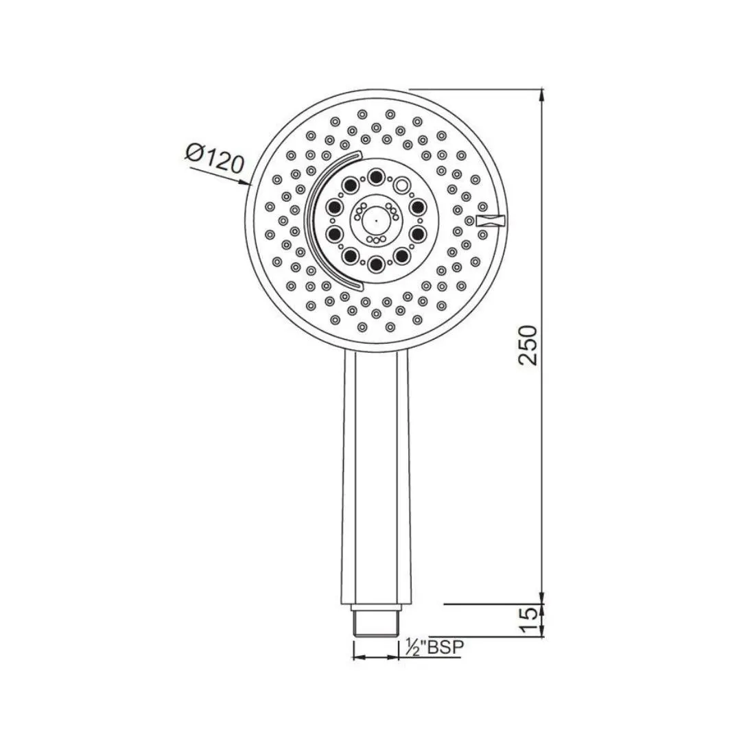 Jaquar multi flow hand shower HSH-CHR-1731 Chrome - image 2