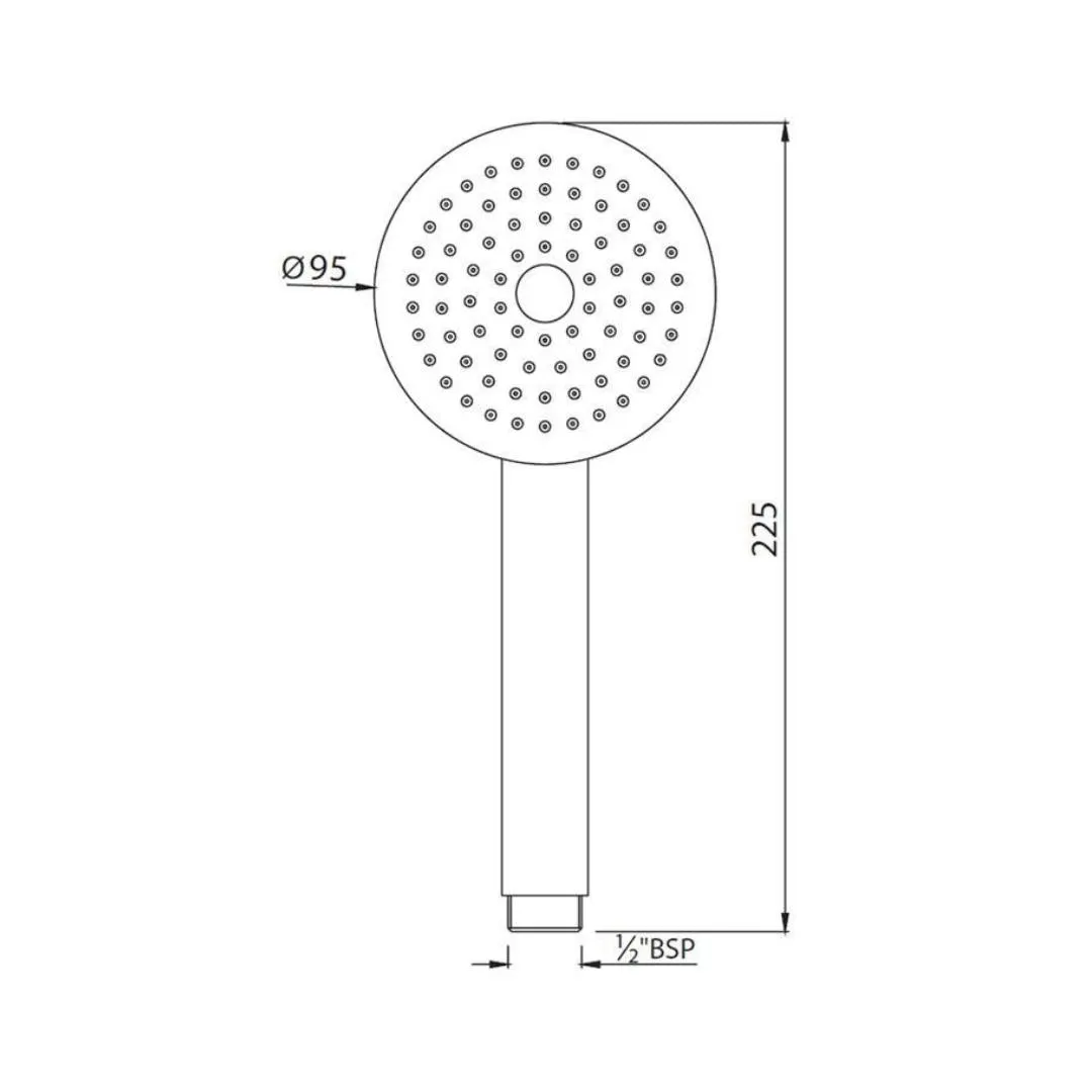 Jaquar single flow hand shower HSH-CHR-1737 Chrome - image 2