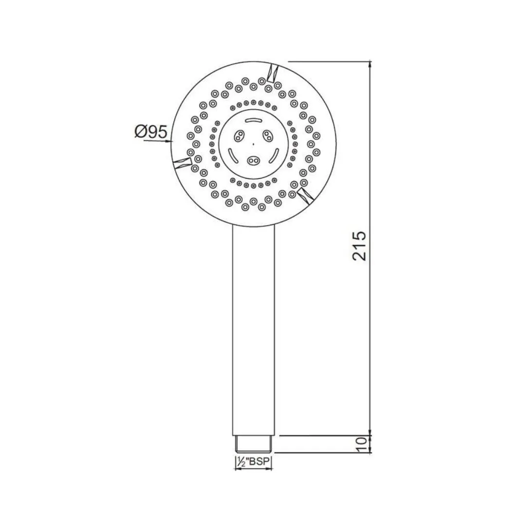 Jaquar multi flow hand shower HSH-CHR-1739 Chrome - image 2