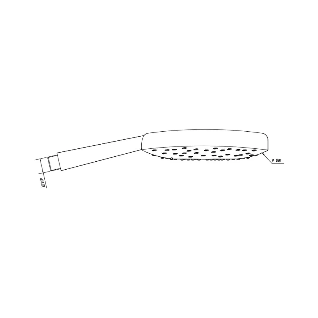 Jaquar single flow hand shower HSH-CHR-1781 Chrome - image 2