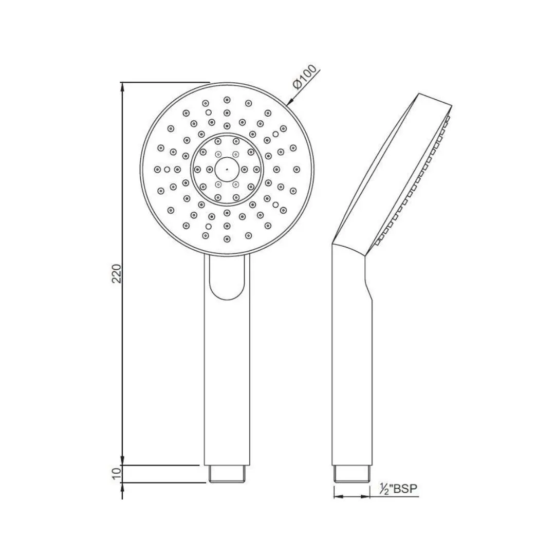 Jaquar single flow hand shower HSH-CHR-1937 Chrome - image 2