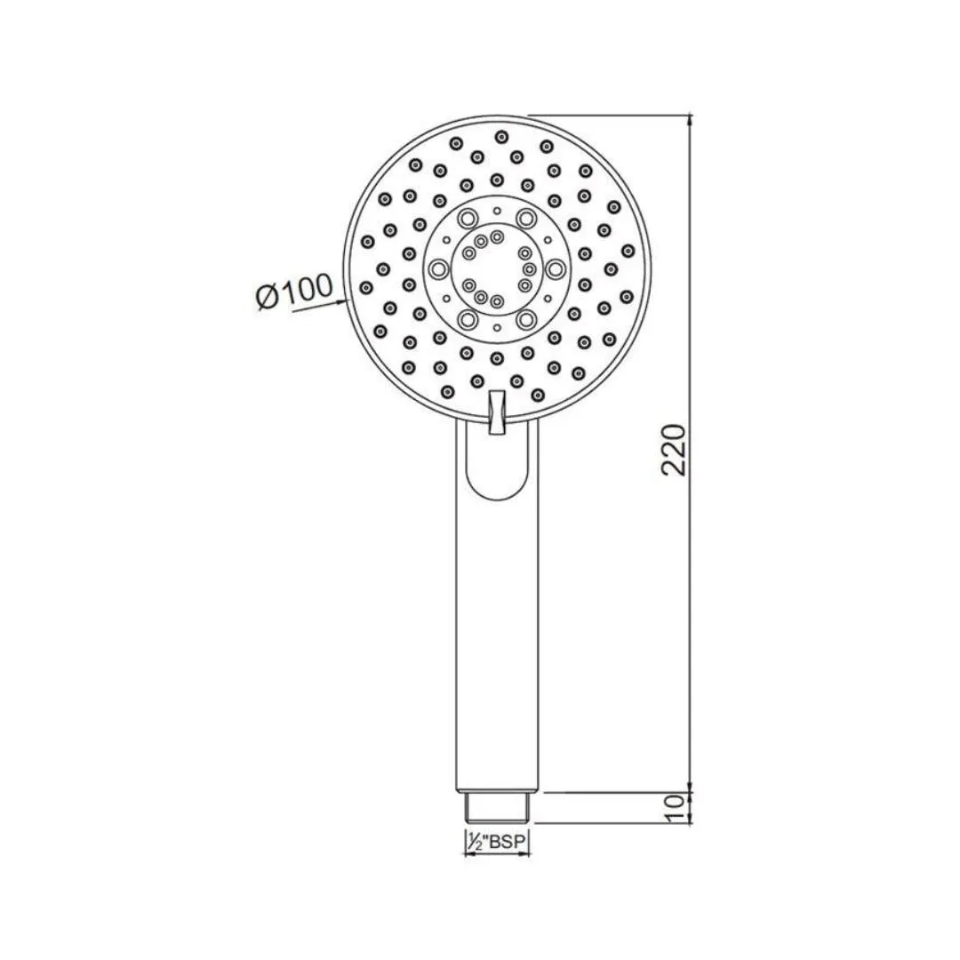 Jaquar multi flow hand shower HSH-CHR-1939 Chrome - image 2