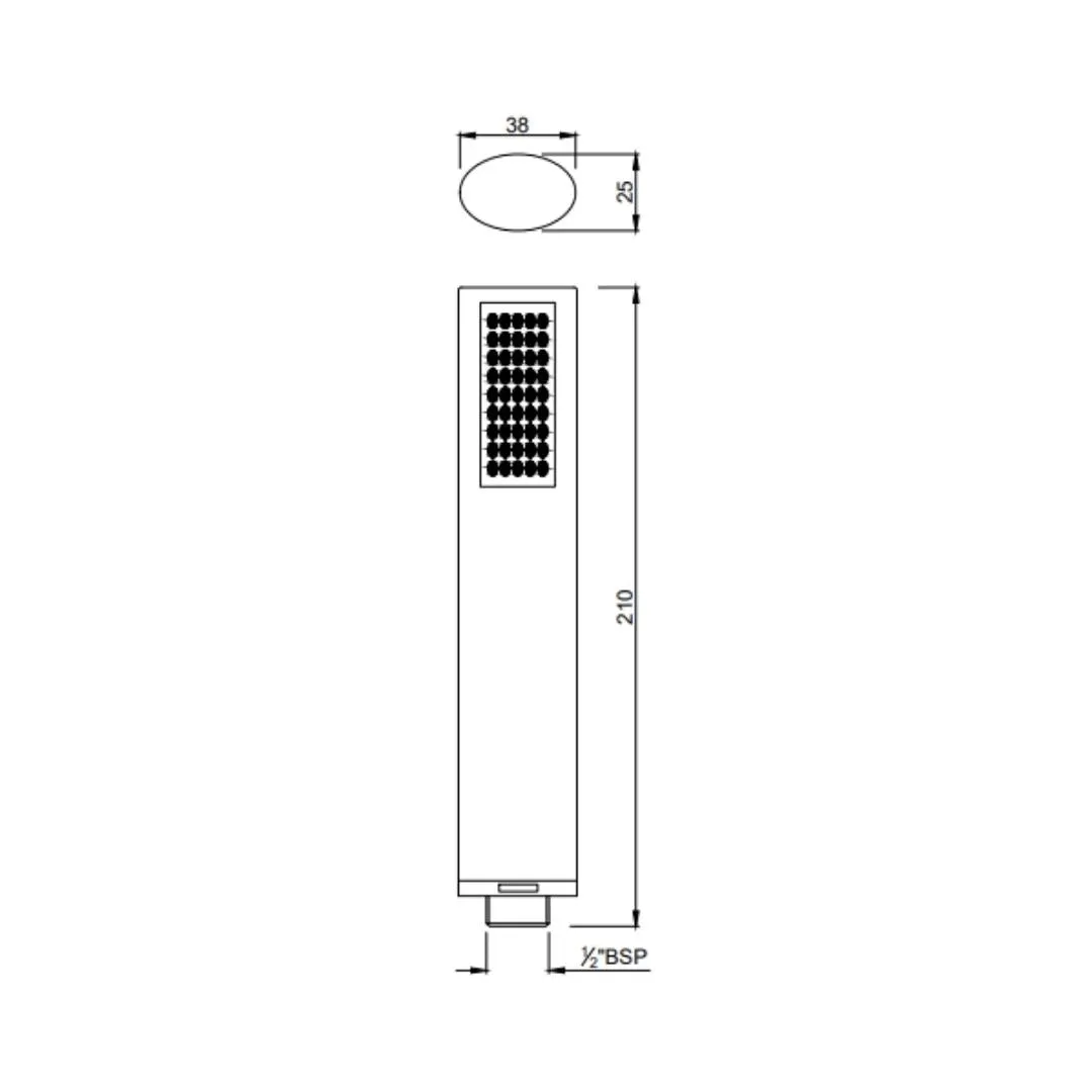 Jaquar single flow hand shower HSH-CHR-49537 Chrome - image 2