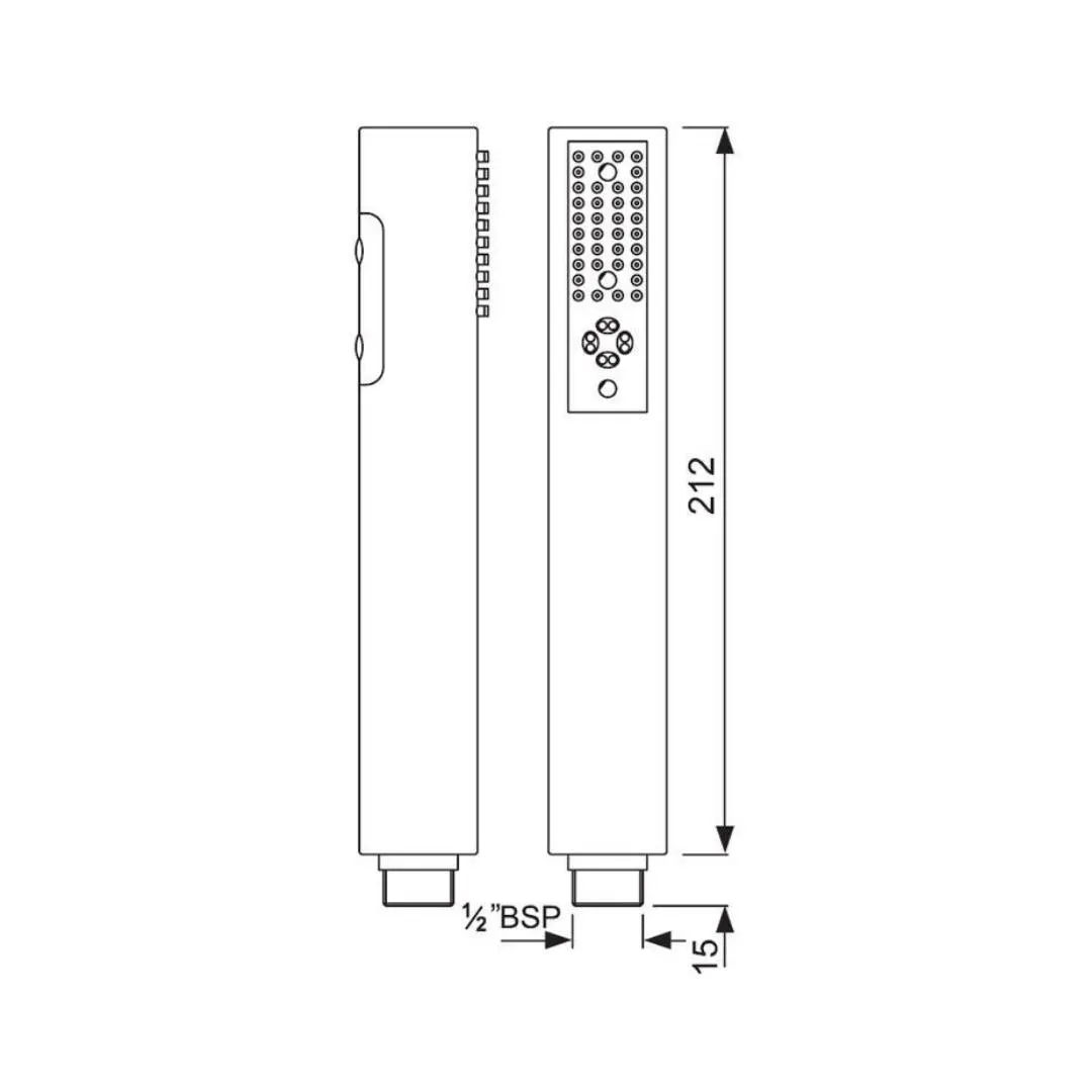 Jaquar multi flow hand shower HSH-CHR-5541 Chrome - image 2