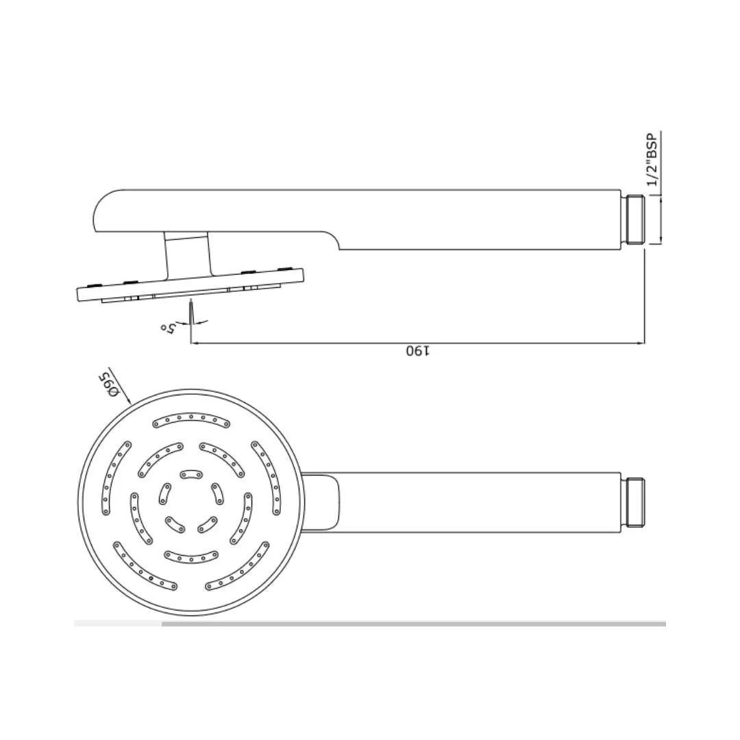 Jaquar single flow hand shower HSH-GBP-1653PD Gold Bright PVD - image 2