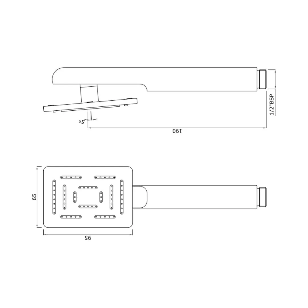 Jaquar single flow hand shower HSH-GBP-1657PD Gold Bright PVD - image 2