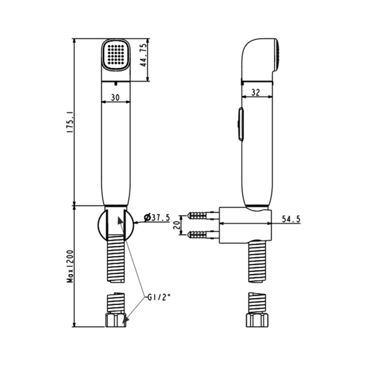 American Standard health faucet duostrix FFASTS28-000440BF0 FFASTS28-000440BF0 Chrome - image 2