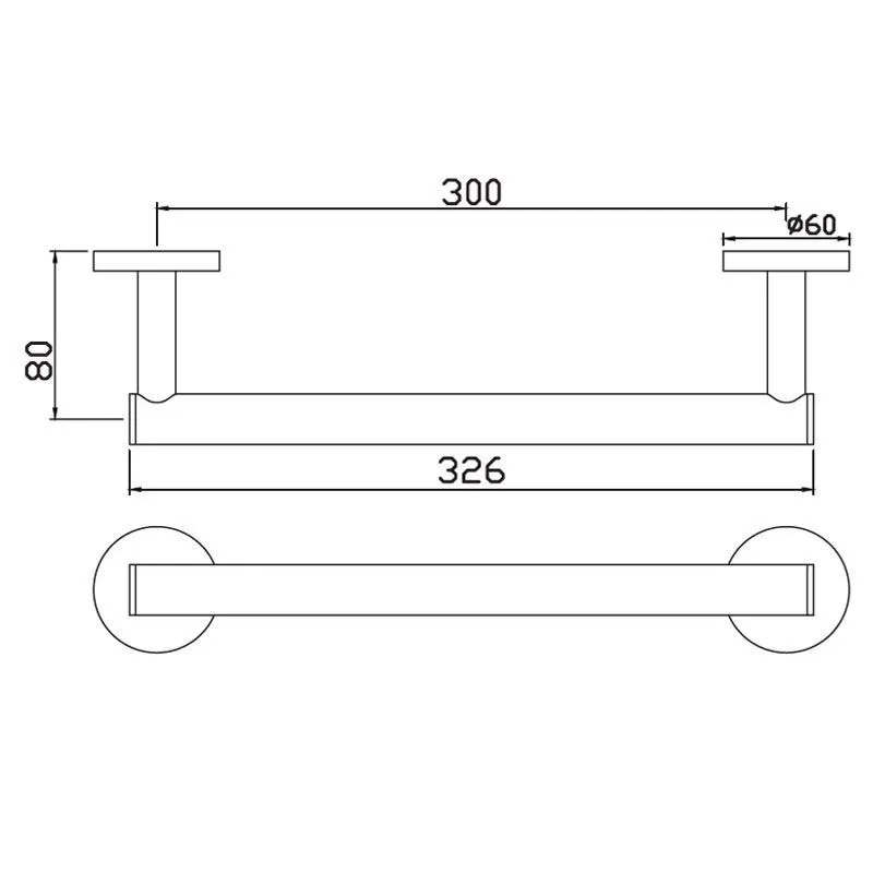 Jaquar Grab Bar 300mm Long Continental series ACN-BLM-1101S Black Matt - image 2