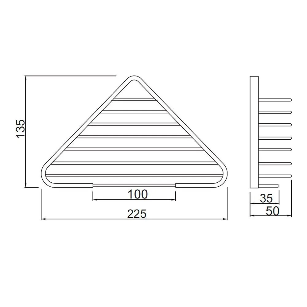 Jaquar Corner Shower Basket Continental series ACN-BLM-1175N Black Matt - image 2
