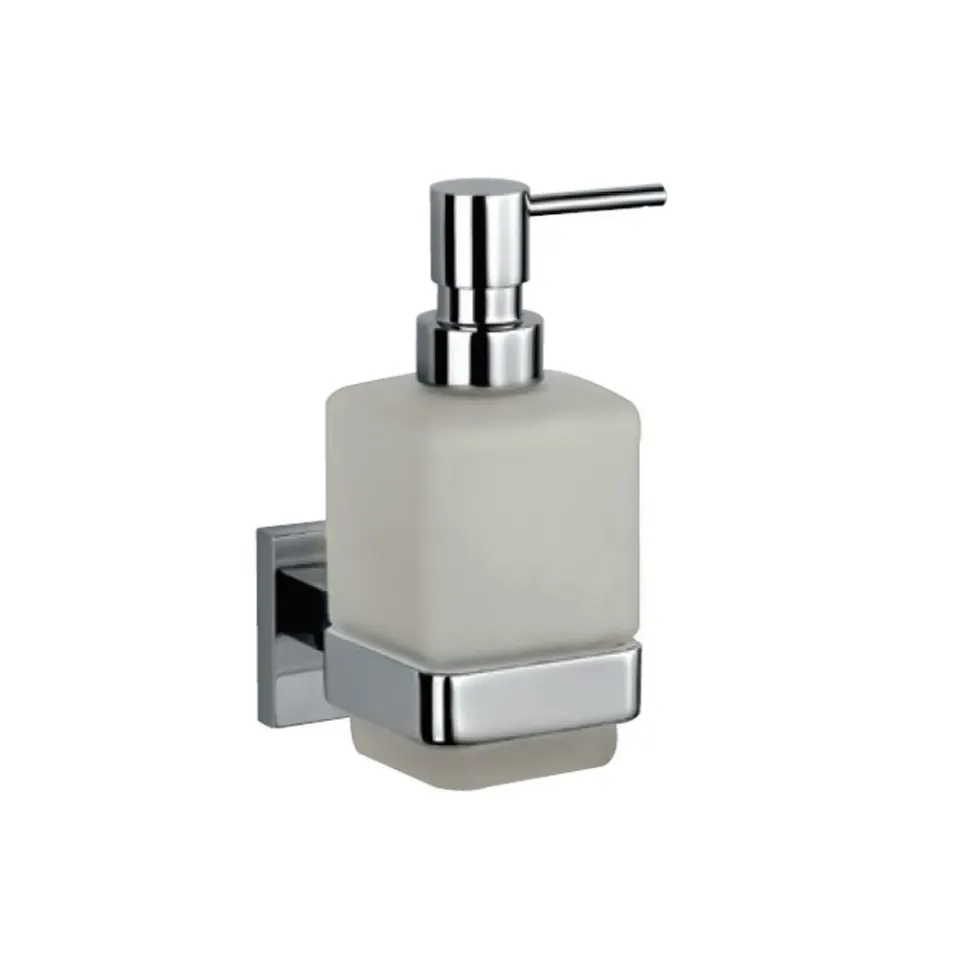 Jaquar Soap Dispenser with Glass bottle Kubix Prime Bathroom Accessories series AKP-CHR-35735P Chrome - image 1