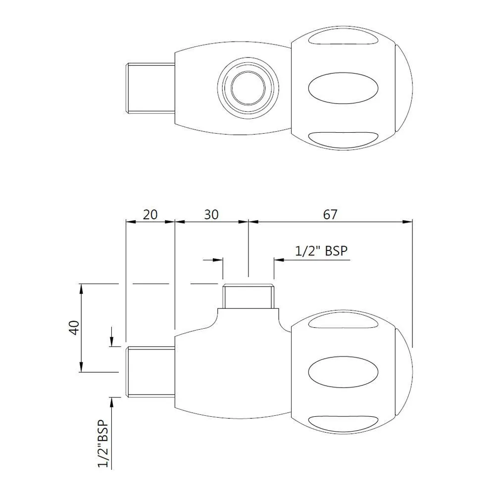 Jaquar Angle Valve Clarion series CQT-CHR-23053 Chrome - image 2