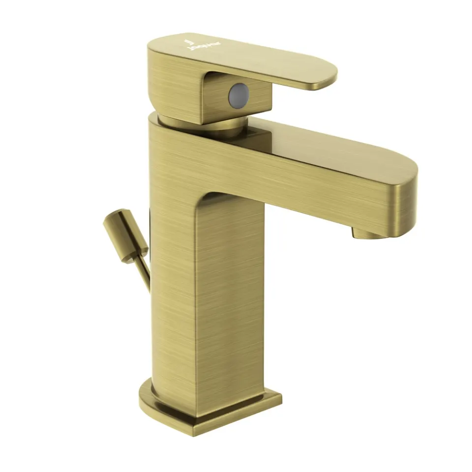 Jaquar Basin Mixer with Popup Waste, 450mm Braided Hoses Alive series ALI-ABR-85051B Antique Bronze - image 1