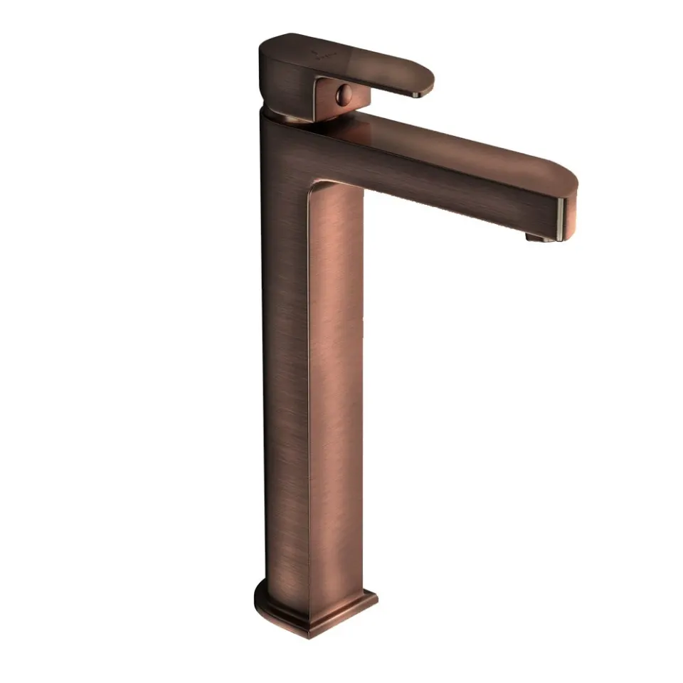Jaquar Tall Boy Basin Mixer, 125mm Extension Body, 600mm Braided Hoses Alive series ALI-ACR-85005B Antique Copper - image 1