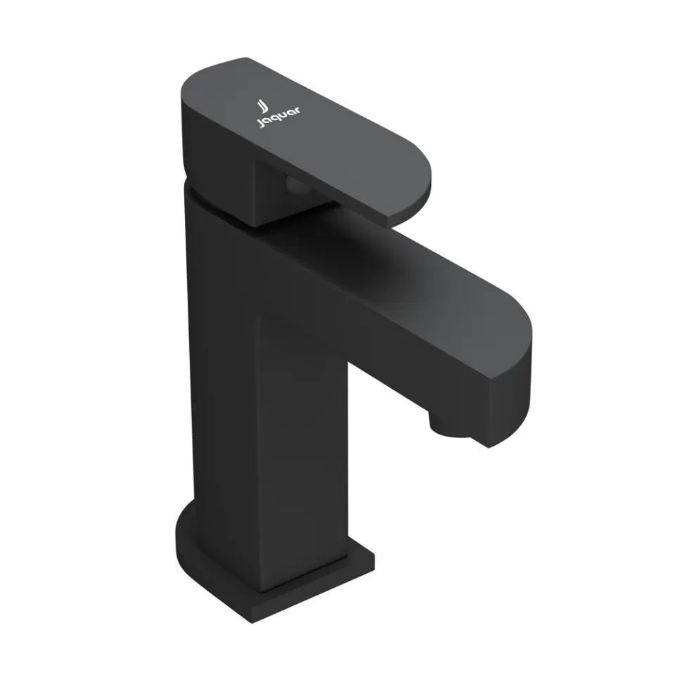 Jaquar Basin Mixer without Popup Waste, 450mm Braided Hoses Alive series ALI-BLM-85011B Black Matt - image 1