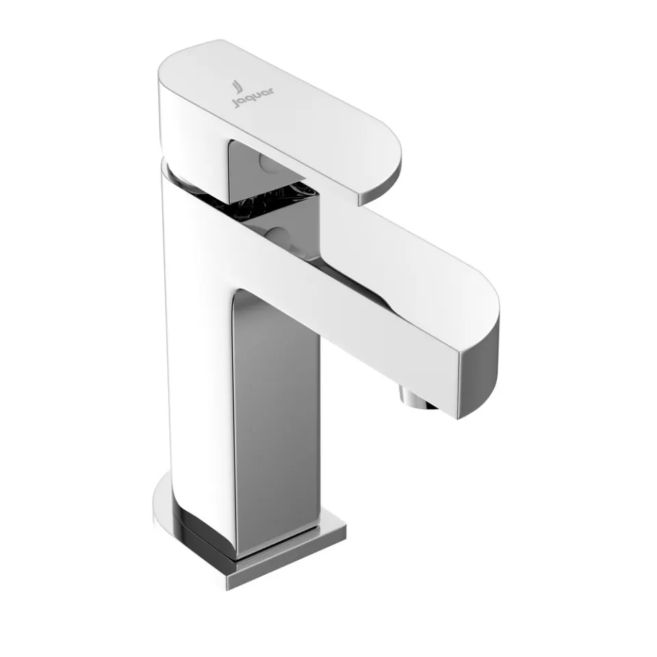 Jaquar Basin Mixer without Popup Waste, 450mm Braided Hoses Alive series ALI-CHR-85011B Chrome - image 1