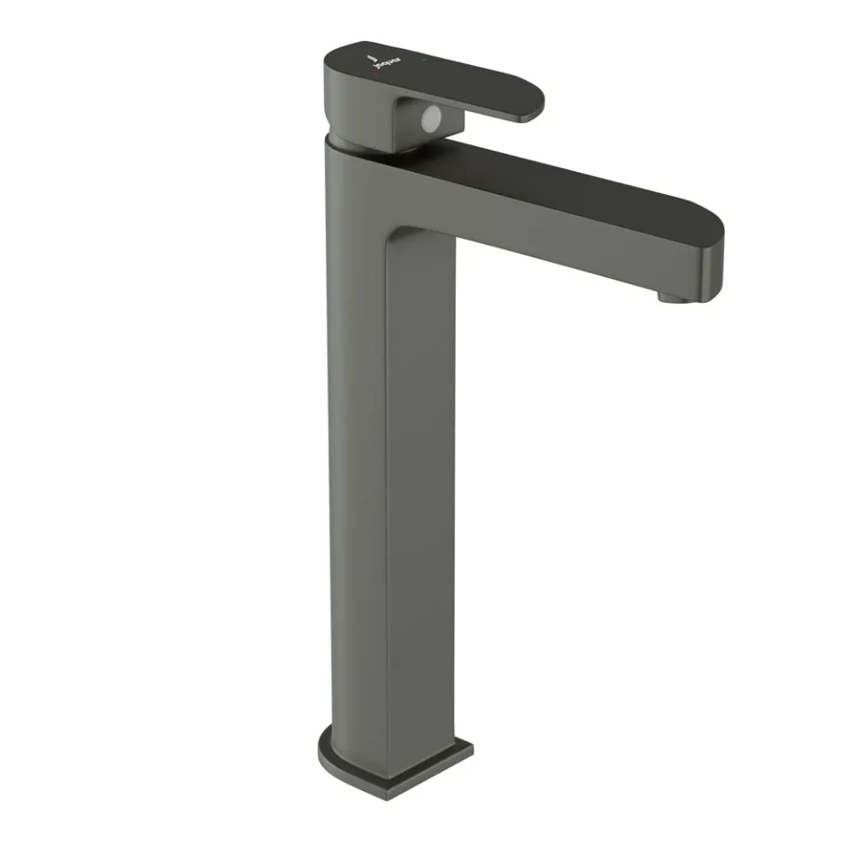 Jaquar Tall Boy Basin Mixer, 125mm Extension Body, 600mm Braided Hoses Alive series ALI-GRF-85005B Graphite - image 1