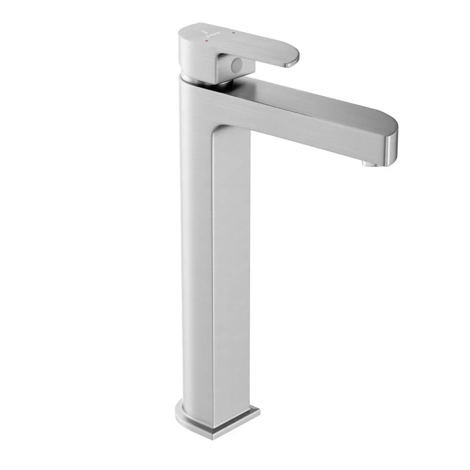 Jaquar Tall Boy Basin Mixer, 125mm Extension Body, 600mm Braided Hoses Alive series ALI-SSF-85005B Stainless Steel - image 1