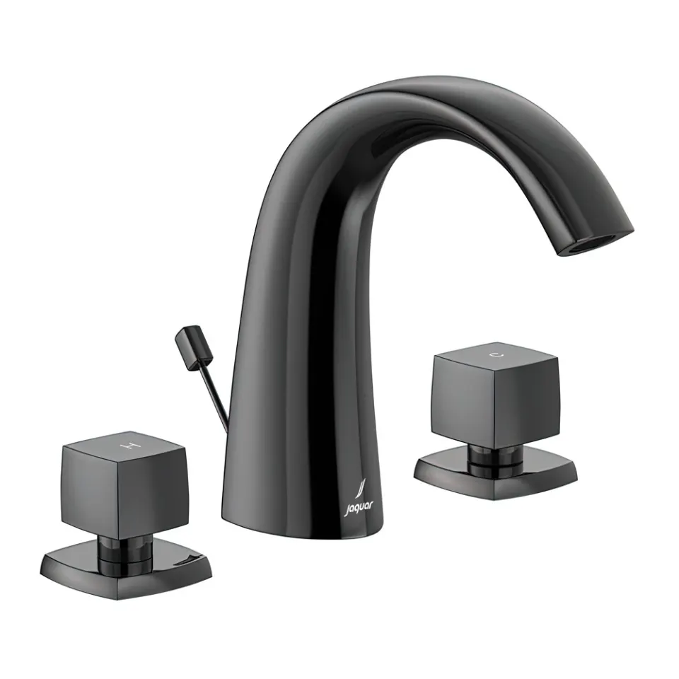 Jaquar 3-Hole Basin Mixer Arc series ARC-BCH-87191 Black Chrome - image 1