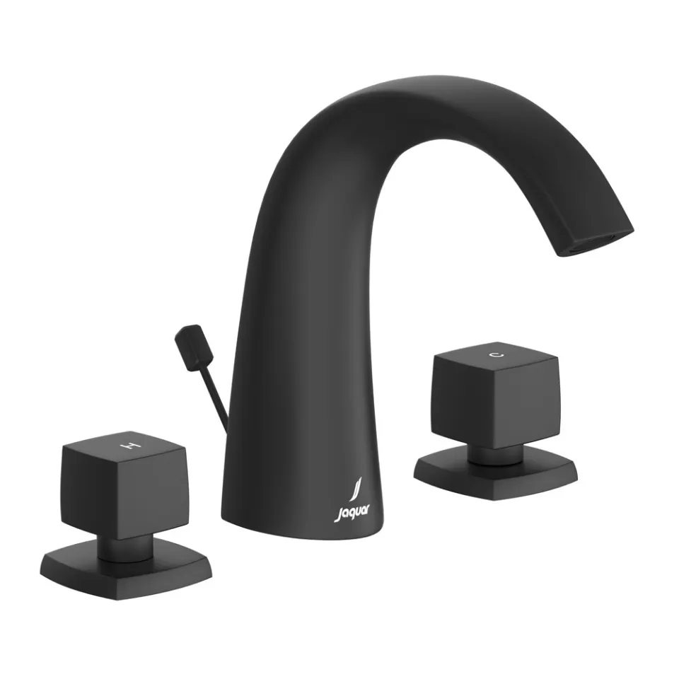 Jaquar 3-Hole Basin Mixer Arc series ARC-BLM-87191 Black Matt - image 1
