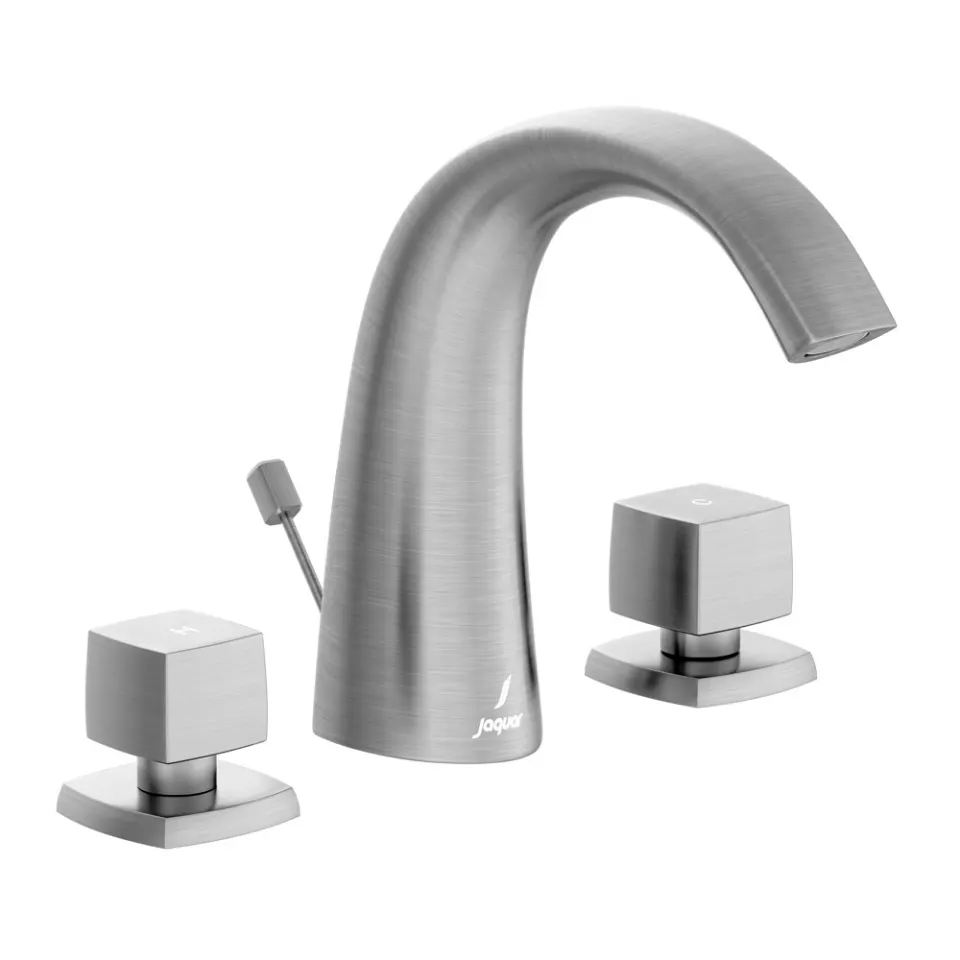 Jaquar 3-Hole Basin Mixer Arc series ARC-SSF-87191 Stainless Steel - image 1