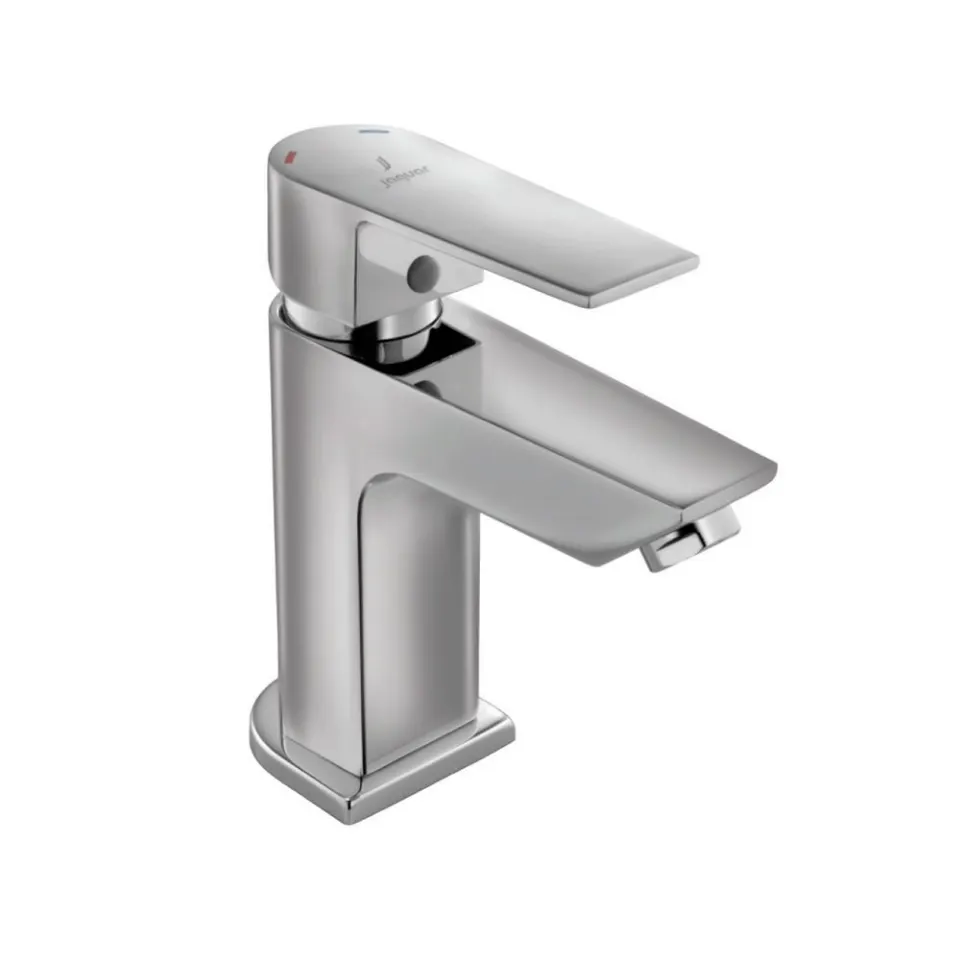 Jaquar Basin Mixer without Popup Waste, 450mm Braided Hoses Aria series ARI-CHR-39001B Chrome - image 1