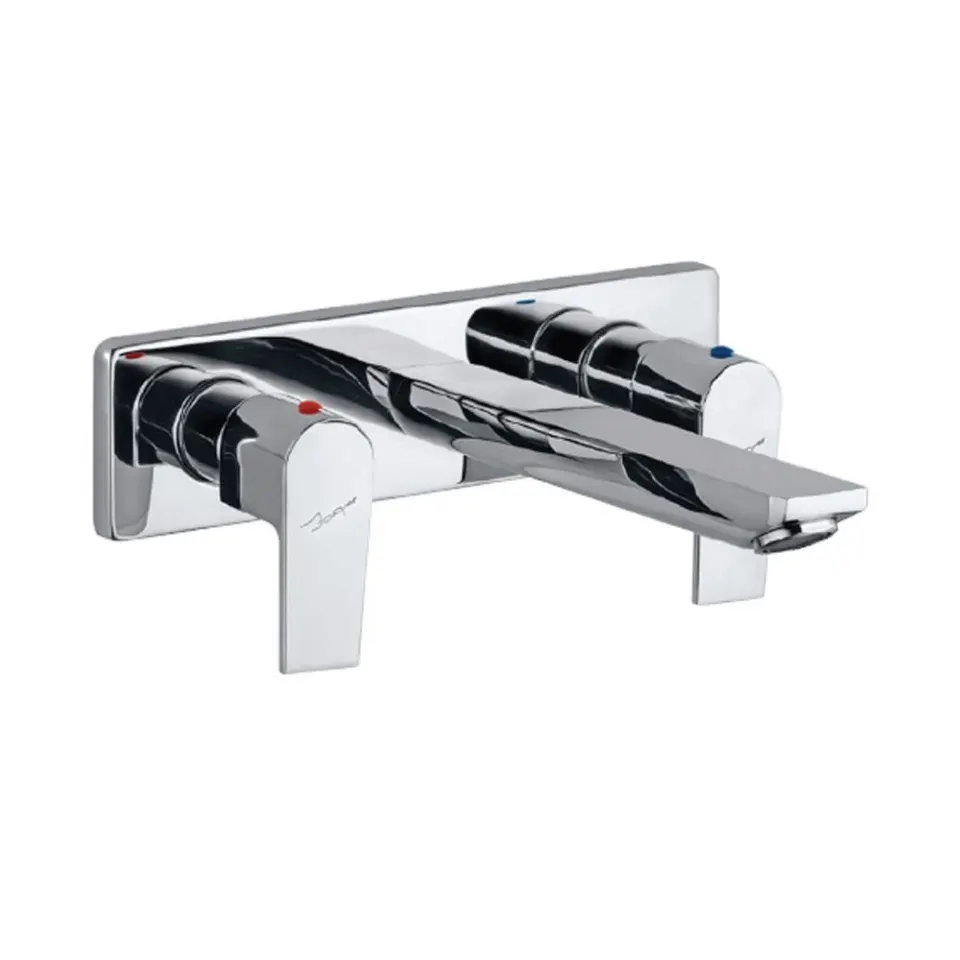 Jaquar Basin Mixer with Two Concealed Valves, Wall Mounted Aria series ARI-CHR-39433 Chrome - image 1