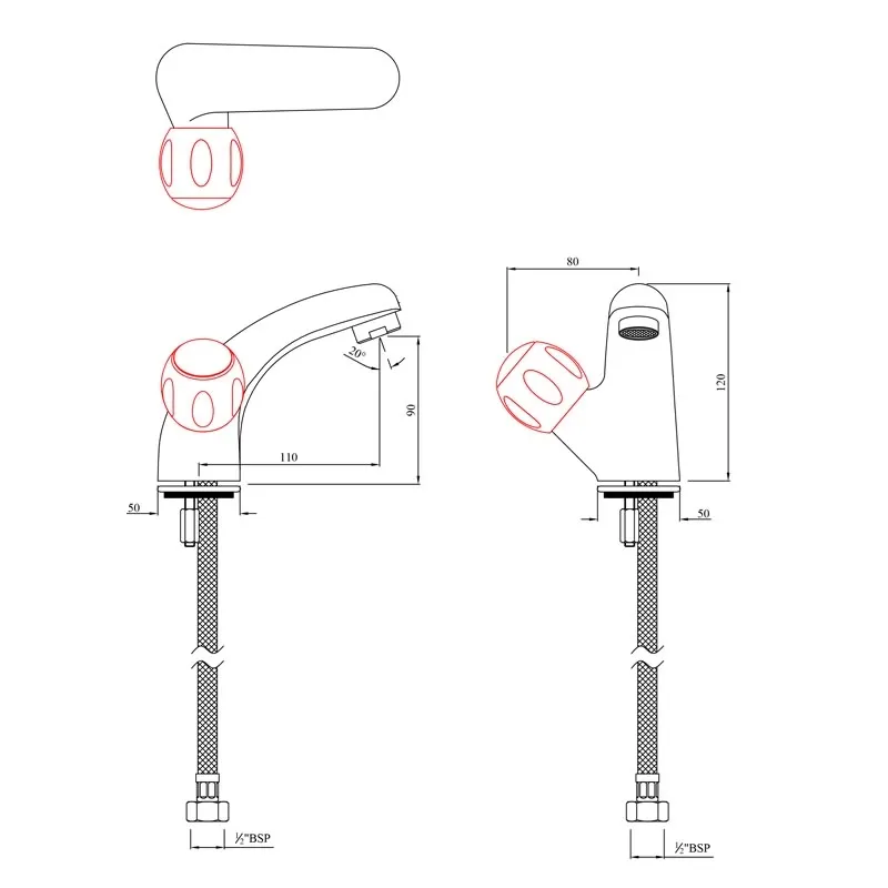 Jaquar Swan Neck Tap Clarion series CQT-CHR-23123 Chrome - image 2