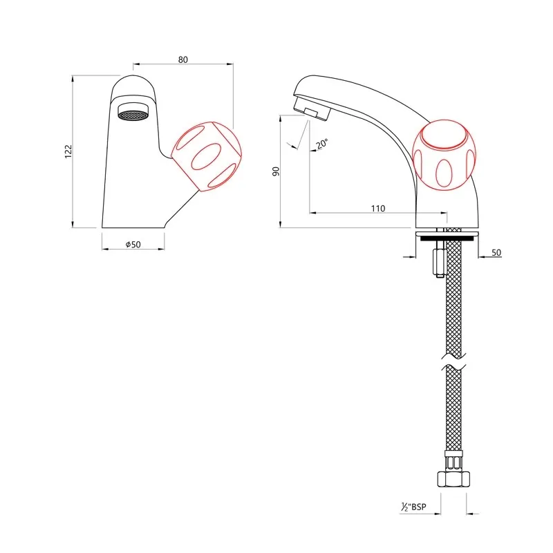 Jaquar Swan Neck Tap Clarion series CQT-CHR-23127 Chrome - image 2