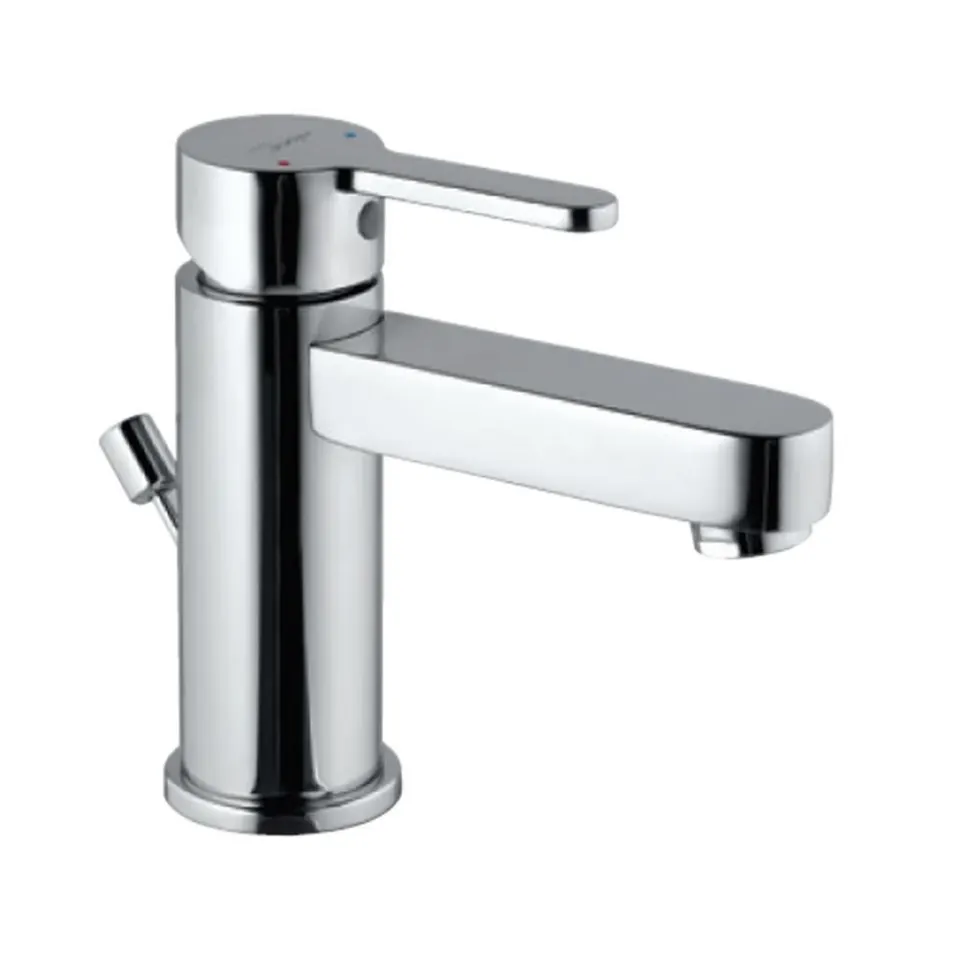 Jaquar Extended Basin Mixer, 85mm Height, 450mm Hoses, with Popup Waste Fusion series FUS-CHR-29052B Chrome - image 1