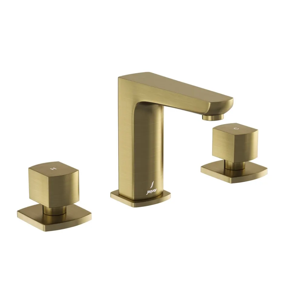 Jaquar 3-Hole Basin Mixer Kubix Prime series KUP-ABR-35189PM Antique Bronze - image 1