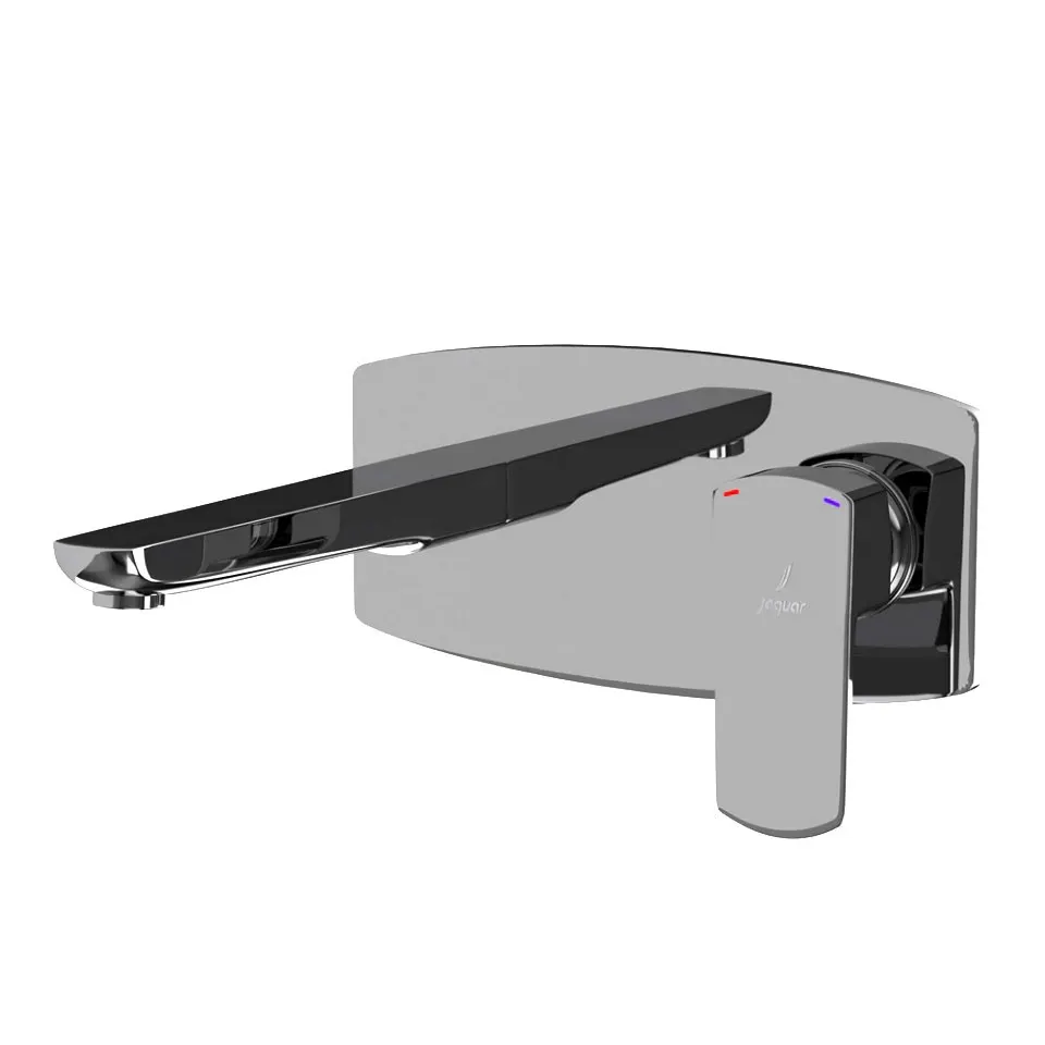 Jaquar Basin Mixer Exposed Parts Kit, Wall Mounted, with Spout Kubix Prime series KUP-BCH-35233NKPM Black Chrome - image 1