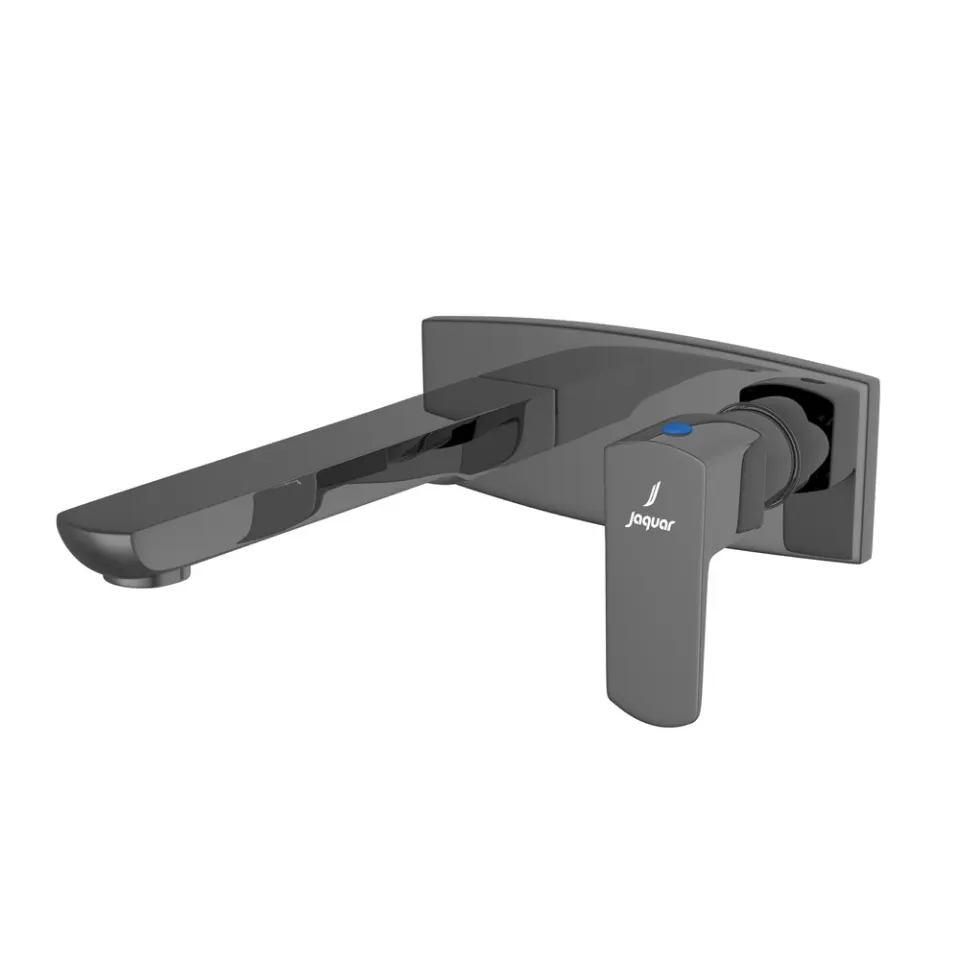 Jaquar Wall Mounted Concealed Basin Tap Exposed Parts Kit with Spout Kubix Prime series KUP-BCH-35441KPM Black Chrome - image 1