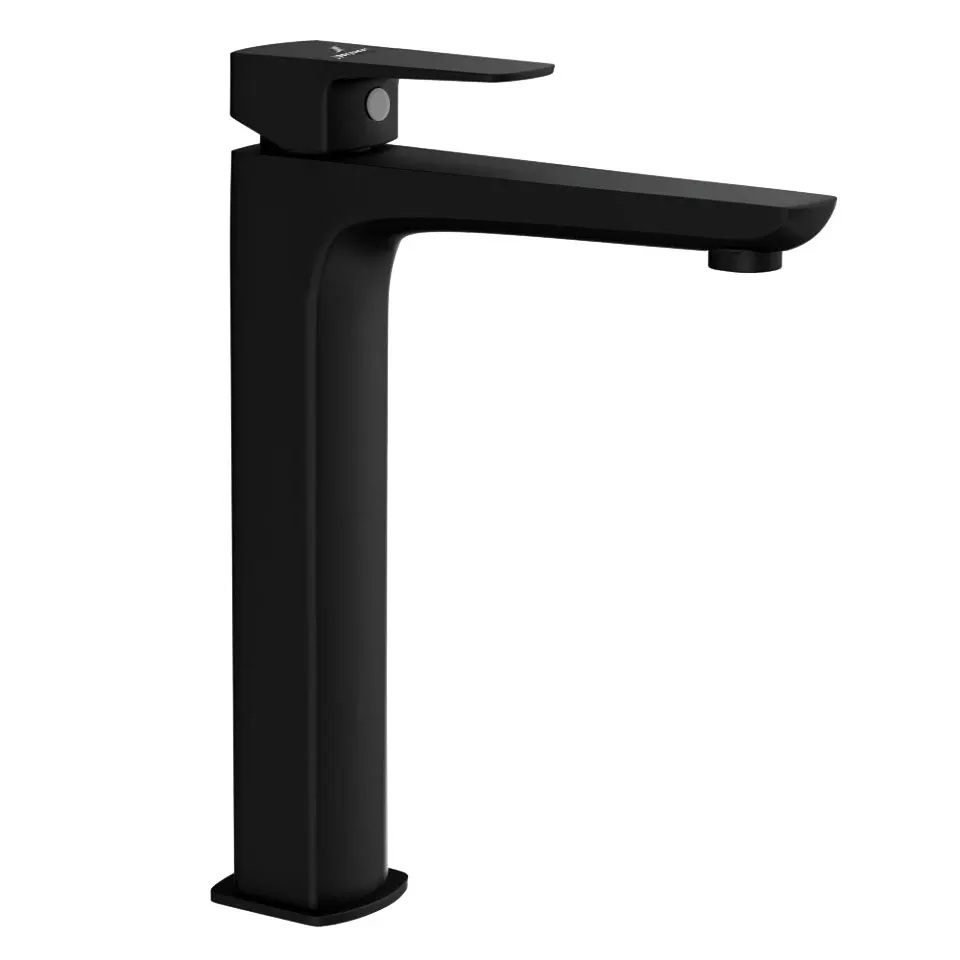 Jaquar Tall Boy Basin Mixer, 155mm Extension Body, 600mm Braided Hoses Kubix Prime series KUP-BLM-35005BPM Black Matt - image 1